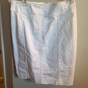 White Ann Taylor Astor Pencil Skirt